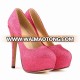 2017 small order accept Pink women shoes pumps, Sexy Cross Straps women shoes, Beautiful Thin Heels Pointed Toe